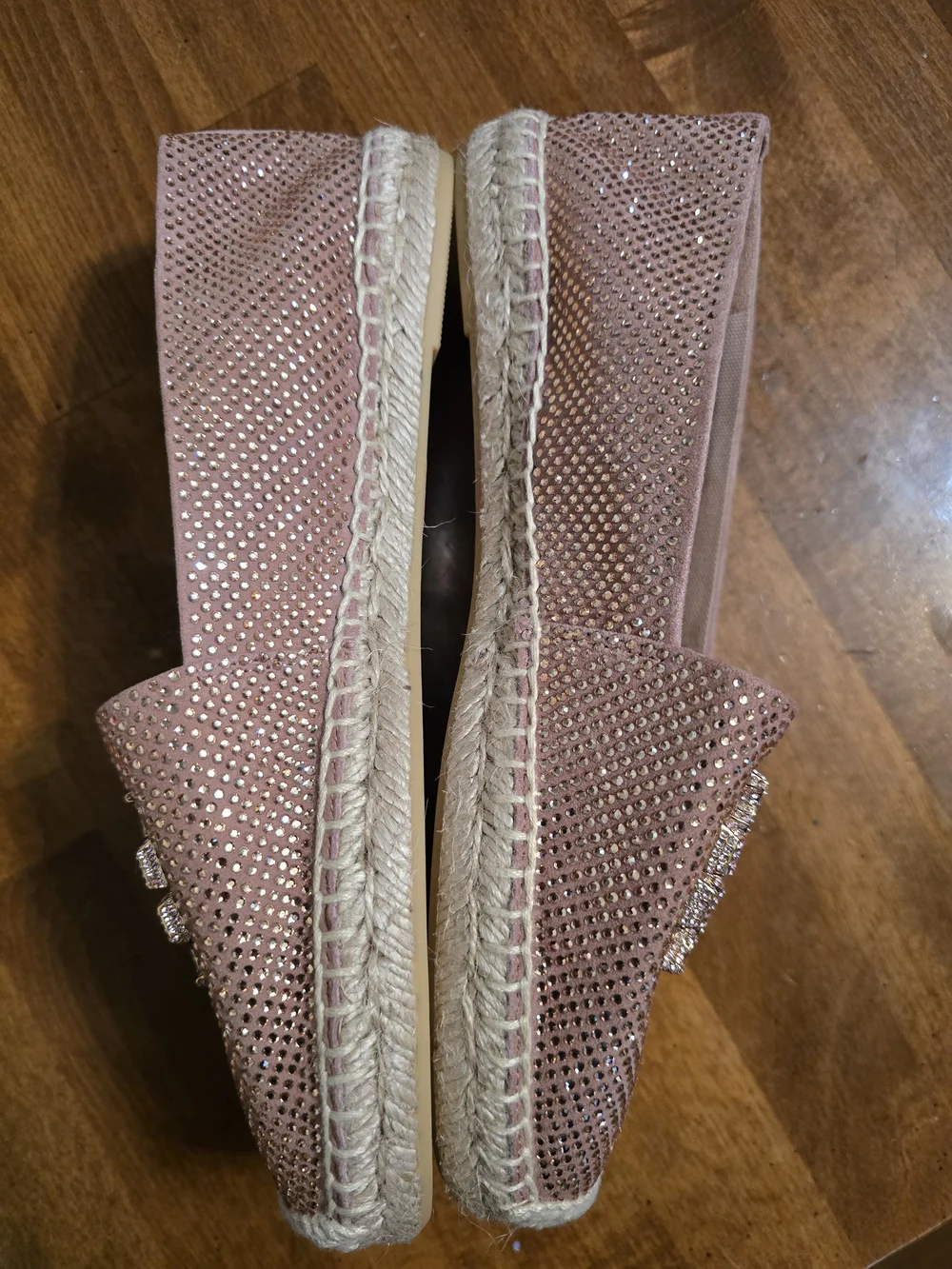 Tory Burch Gold Espadrille Flats with Logo Detail